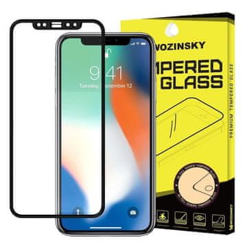 WOZINSKY Kaljeno steklo FG za iPhone 12 mini, črno