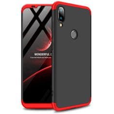 360 360 3v1 ovitek spredaj + zadaj za Xiaomi Mi Play črno-rdeč