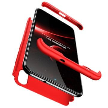 360 360 3v1 ovitek spredaj + zadaj za Xiaomi Mi Play rdeč