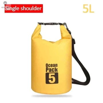 KJB PVC vreča z zvitim zapiranjem za vodne športe, 5 l, rumena