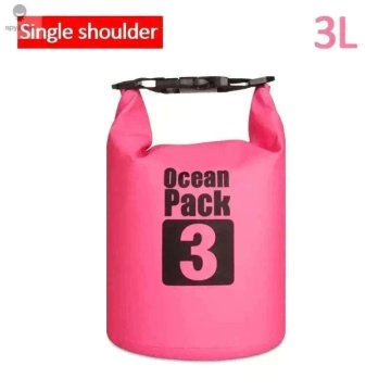 KJB PVC vreča z zvitim zapiranjem za vodne športe, 3 l, rožnata