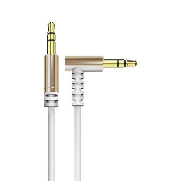 DUDAO AUX mini vtični kabel 1 m kotni L11 bel