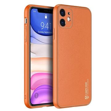 Dux Ducis Yolo usnjena torbica za iPhone 12 mini oranžna