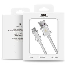 Dux Ducis PREMIUM K-MAX USB-C QC3.0 5A 1m kabel bel z usnjenim ovitkom