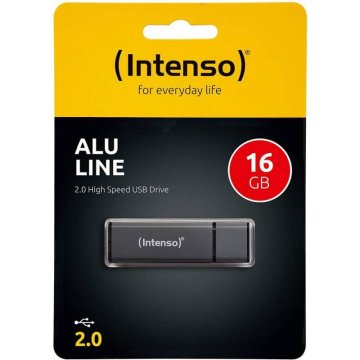 Intenso USB 2.0 ključek 16 GB antraciten 3521471 Alu Line aluminij