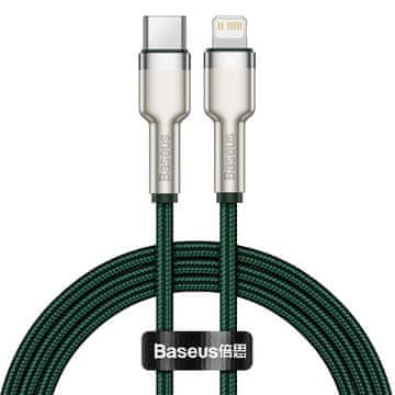 BASEUS Cafule kovinski kabel USB tipa C - Lightning 1m CATLJK-A06