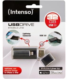 Intenso USB 3.0 pomnilnik 32GB iMobile Line Lightning Apple USB ključek
