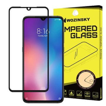 WOZINSKY Kaljeno steklo Full Glue za Xioami Mi9 črno