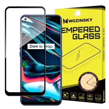 WOZINSKY Realme 7 Pro črn okvir iz kaljenega stekla