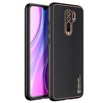 Dux Ducis Usnjen ovitek Yolo za Xiaomi Redmi 9 črne barve