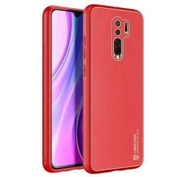 Dux Ducis Usnjen ovitek Yolo za Xiaomi Redmi 9 rdeče barve