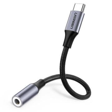 Ugreen kabelski adapter avdio pretvornik USB C na mini vtičnico 3,5 mm AUX ORIGINAL 30632