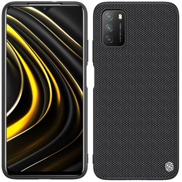 Nillkin teksturiran ovitek za Xiaomi Poco M3 črne barve