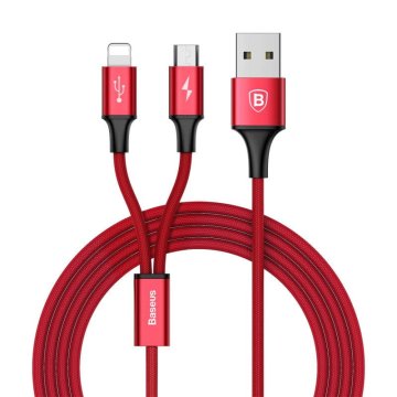 BASEUS Rapid kabel 2v1 1,2 m Micro Lightn CAML-SU09