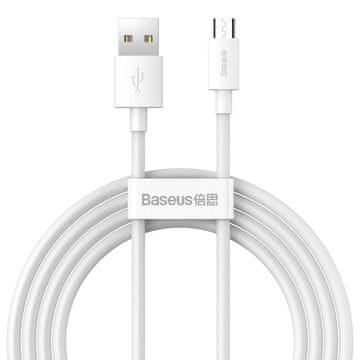 BASEUS Simple Wisdom 2-delni mikro USB kabel 1,5 m 2,1 A TZCAMZJ-02