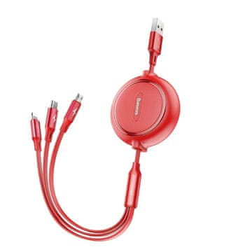BASEUS Golden Loop 3-v-1 razširljiv 1,2 m CAMLT-JH09