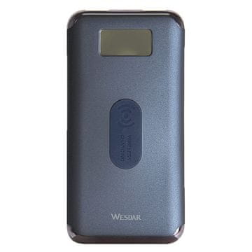 Wesdar WS2 Powerbank QI 10000mAh M555027 modra induktivna polnilna baterija