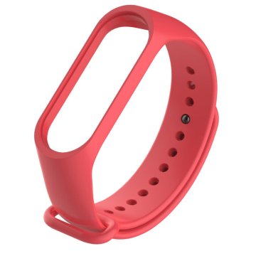 HURTEL Xiaomi Mi Band 5 6 silikonska temno rdeča