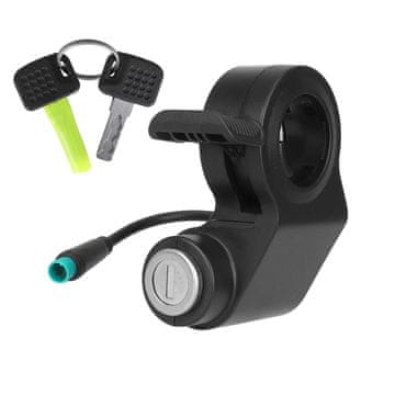 KuKirin Ročica za plin s ključavnico za KuKirin G2 Pro DB – 6-pinski zeleni priključek