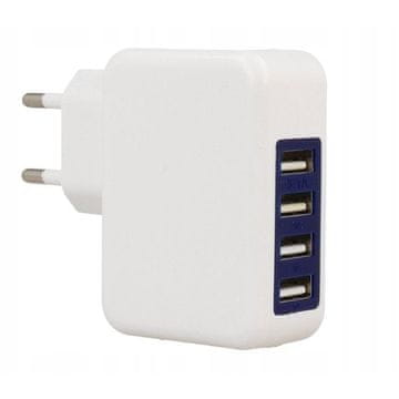 Polnilnik 4xUSB 3.1A M555044 Bel