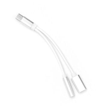 HF/avdio adapter + polnjenje tipa C - Jack 3,5 mm WH