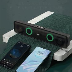 DUDAO Y2Pro Bluetooth 5.0 zvočnik 10W 1500mAh črne barve