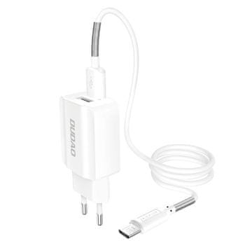 DUDAO Polnilnik EU 2xUSB mikro kabel 2.4A A2EU