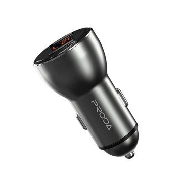Proda Avtomobilski polnilnik Jass 2.4A PD-C22 črne barve