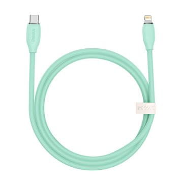 BASEUS Jelly USB-C Lightning kabel 1,2 m 20 W zelene barve CAGD020006