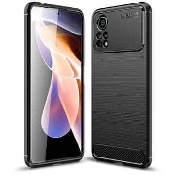 Tech-protect TPUCarbon za Xiaomi Poco X4 Pro 5G črne barve