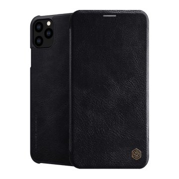 Nillkin Usnjen ovitek QIN za iPhone 11 Pro črne barve