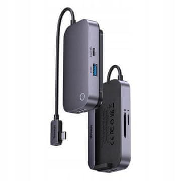 BASEUS PadJoy HUB 6v1 USB C PD 100W HDMI USB 3.0 priključek 3,5 mm SD TF za iPad WKWJ000113