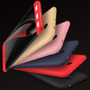 360 Ovitek 360° 3v1 za Xiaomi Redmi Note 4, temno moder
