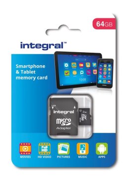 Integral Vgrajena pomnilniška kartica micro SDXC 64 GB razreda 10