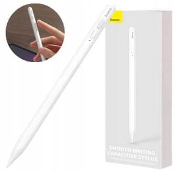 BASEUS Smooth Stylus za iPad Pro / iPad Active, bela različica SXBC000002, bela