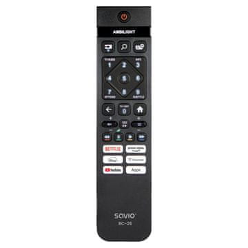 SAVIO UNIVERZALNI DALJINSKI UPRAVLJALNIK/NADOMESTNI UPRAVLJALNIK ZA PHILIPS TV - SMART TV RC-26