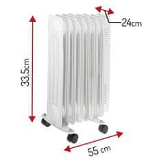 Adler AD 7815 oljni radiator s 7 rebri