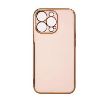 Nillkin Silikonski ovitek za Xiaomi Redmi Note 11 (4G) / 11S z zlatim okvirjem, roza