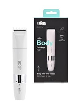 BRAUN Series 1 BS1000 prirezovalnik bel in srebrn