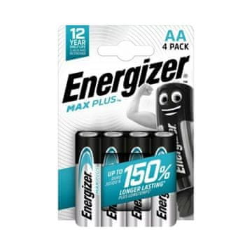 Energizer Alkalne baterije Max Plus 1,5 V, AA, LR6 4 kosi.