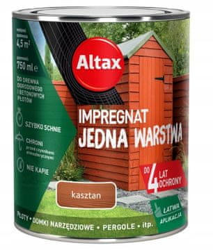 Altax vrtna impregnacija za les kostanj 0,75 l 1 kos.