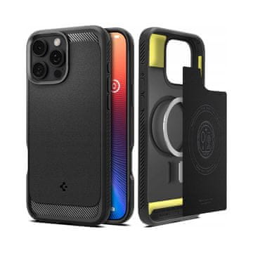 Spigen Ovitek Rugged Armor Mag MagSafe za iPhone 17 Pro črne barve, 1 kos.