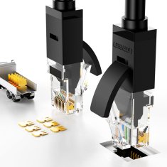 UGREEN Ethernet Cat6 UTP ploščati omrežni kabel 10 m 1 kos.