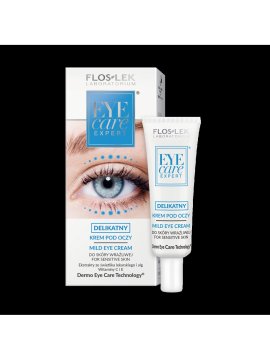 FLOS-LEK Nežna krema za oči Eye Care Expert z očesno metlico in vitaminom C 30 ml
