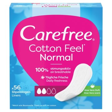 Doc Johnson Vložki Carefree Cotton Aloe 56 kosov