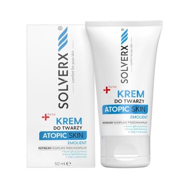 SOLVERX Krema za obraz za atopično kožo, emolient Atopic Skin 50 ml