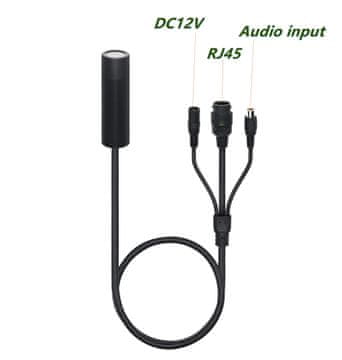 KJB Mini IP kamera 5 MP, objektiv 3,6 mm, DC 12 V, zvočni vhod