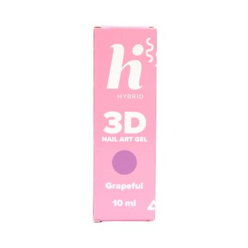 HI HYBRID 3D Nail Art Gel v barvi grozdja 10 ml