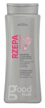Joanna Krepilni šampon z balzamom za mastne lase Rzepa 400 ml