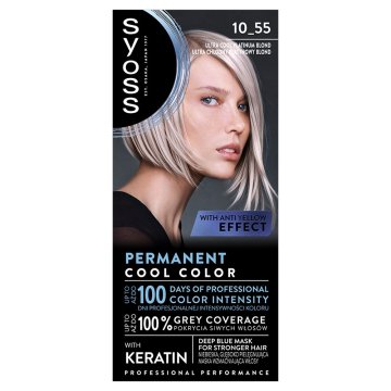 Schwarzkopf Permanentna barva za lase Cool Color 10_55 Ultra hladna platinasto blond barva